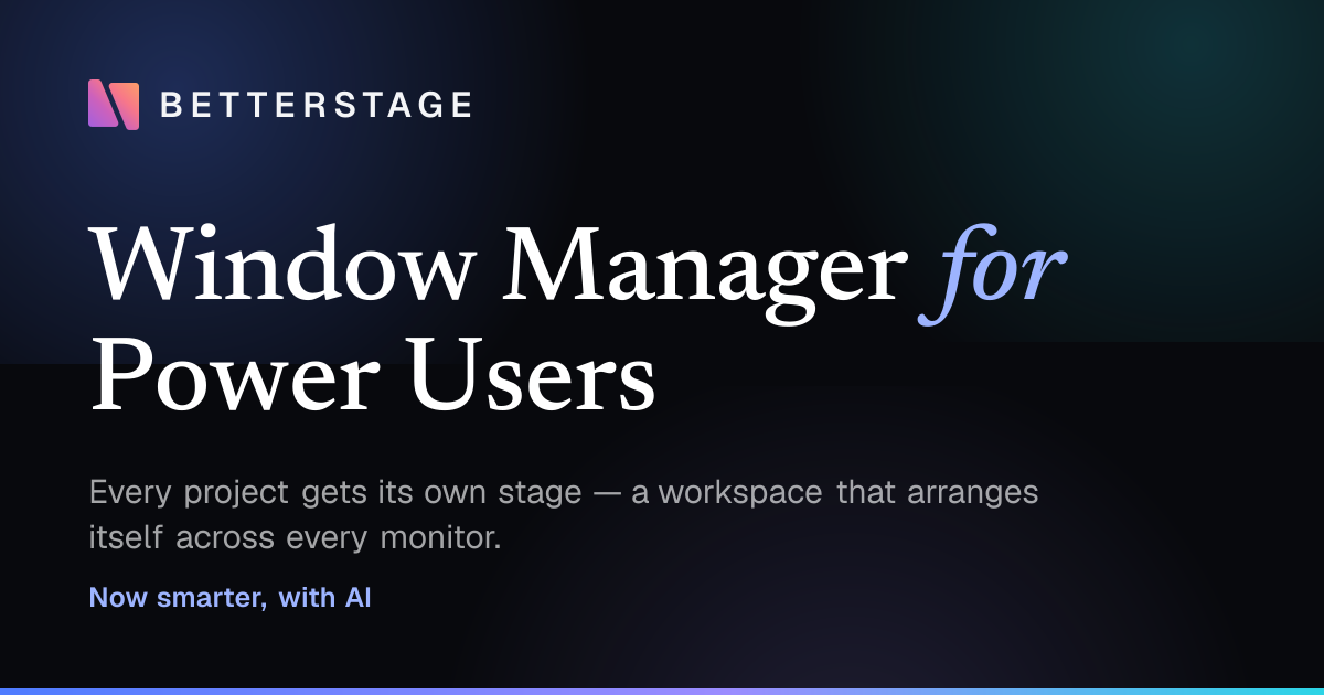 Built a Mac window manager for people juggling too many projects. Thought fellow builders might find